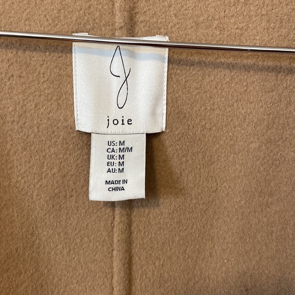 ๐ฅ๐๐ HOST PIC ๐๐๐ฅJoie Wool Trench Coat SZ Med Tan color 1 button closure - Picture 4 of 17